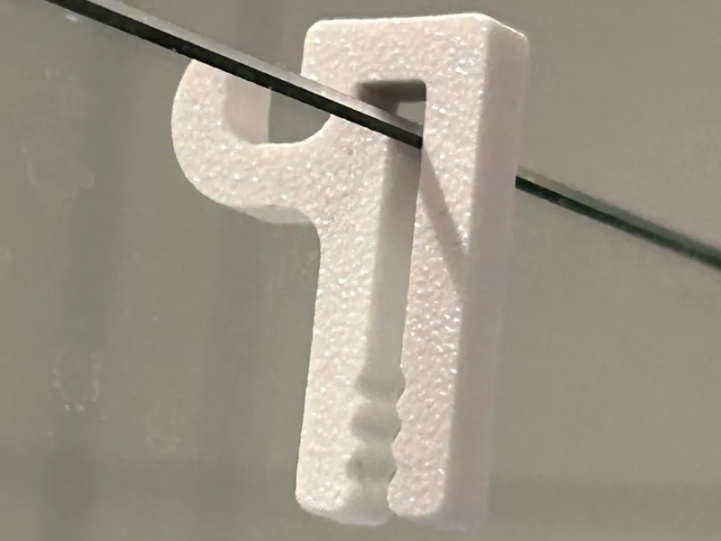 Haken für Glaswand Dusche mit 6mm stärke