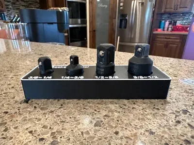 Pittsburg Socket Adapter Non-Gridfinity, Scaled Up