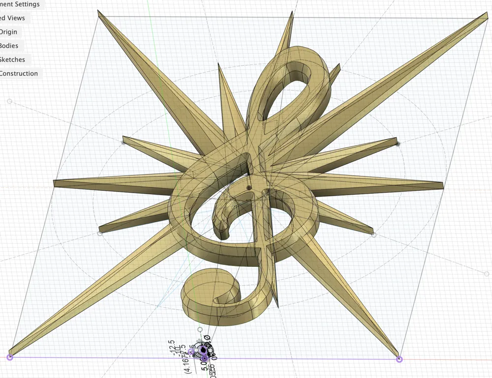 Star Treble Clef Christmas Tree Topper - Free 3D Print Model - MakerWorld