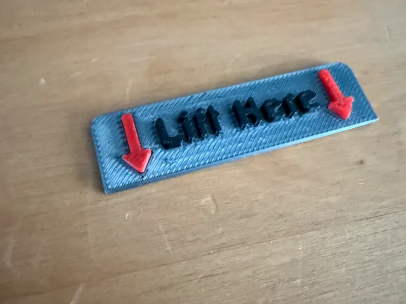 Lift Here badge for AMS
