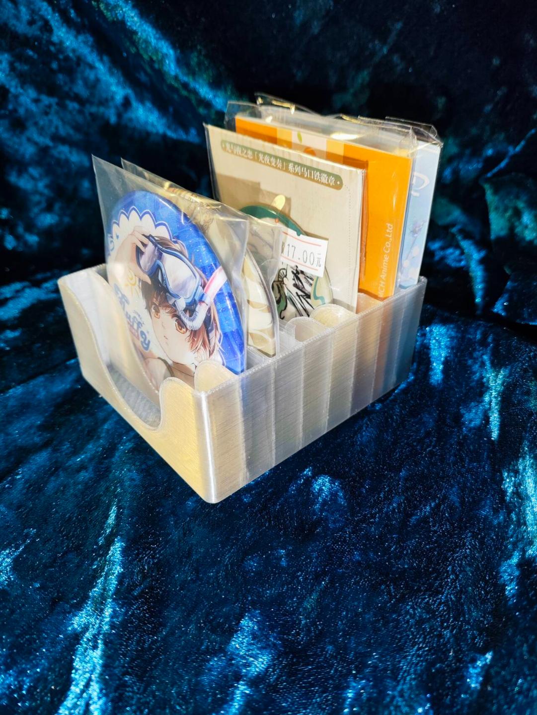 Miniatura 2 do modelo 3D 【谷美】吧唧收纳盒，可带包装存放