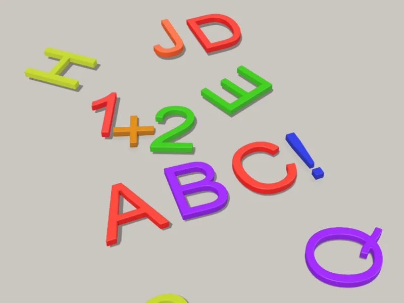 Magnetic Learning Set: Alphabet & Numbers