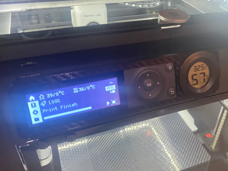 P1S screen bezel with hygrometer mount v1
