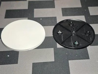 90mm Wargame base with 8x2mm magnet holes