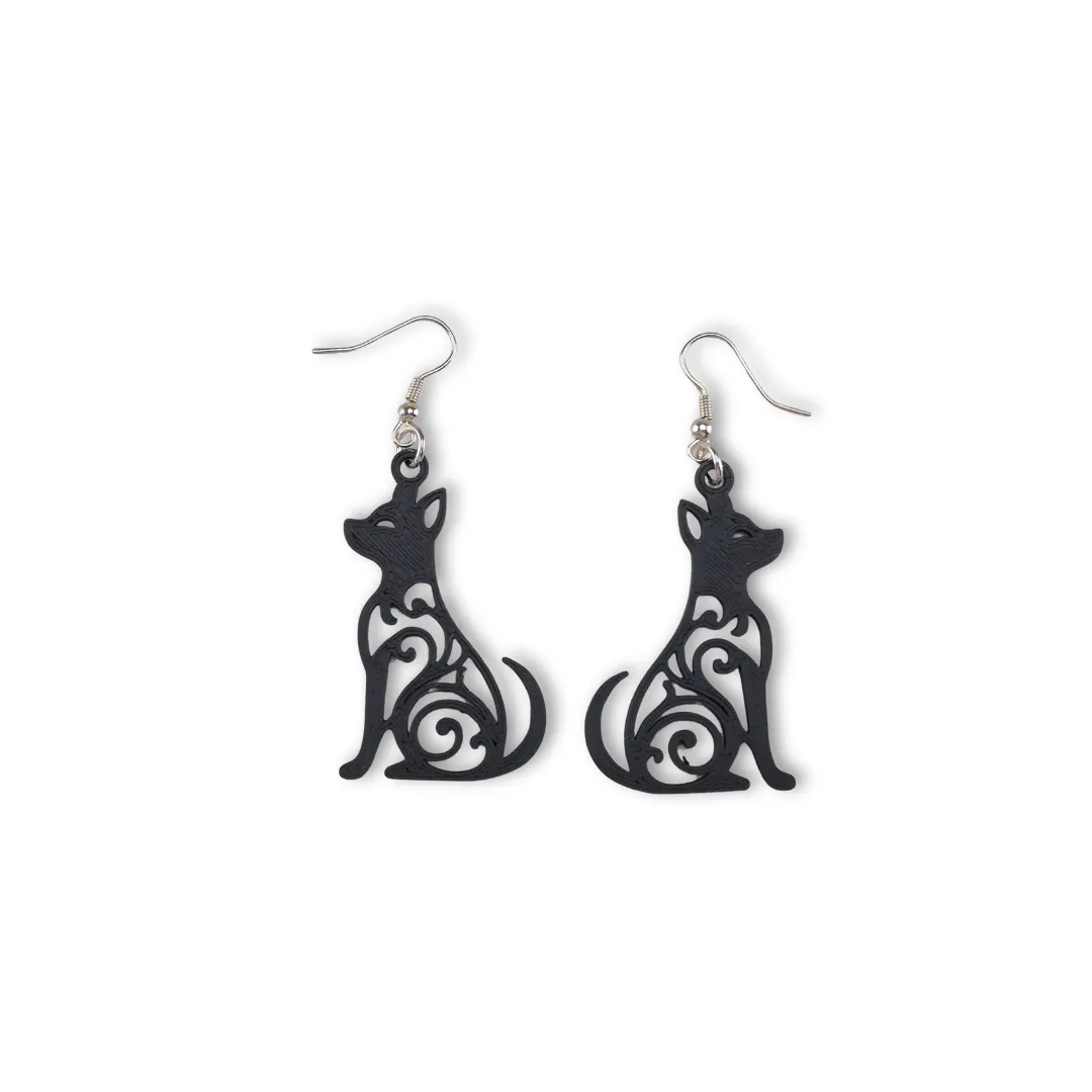 Filigree Dog Earrings view 2