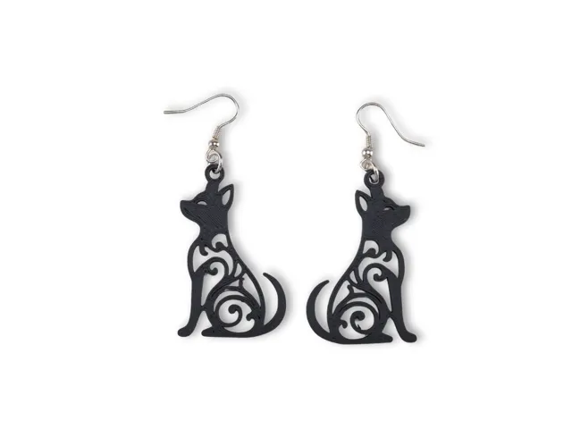 Filigree Dog Earrings