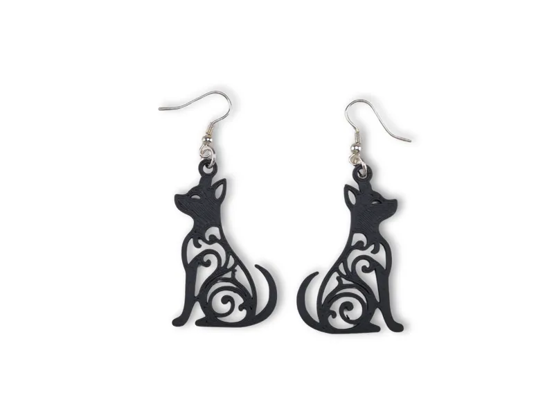Filigree Dog Earrings