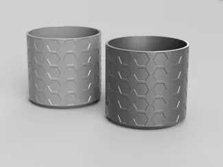 Hexagonal Flower Pot (2 Versions)