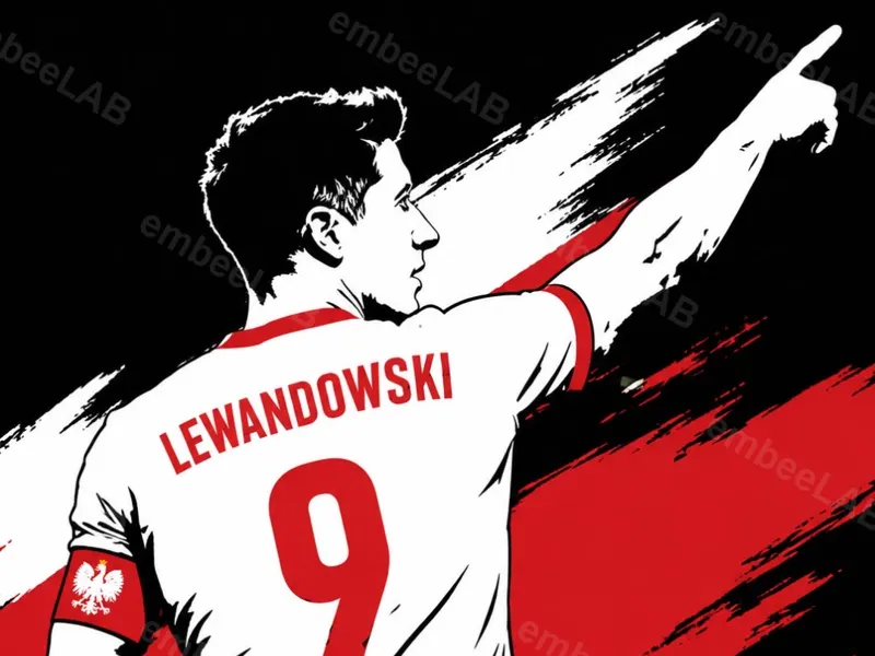 Lewandowski #9 Poland Wall Art