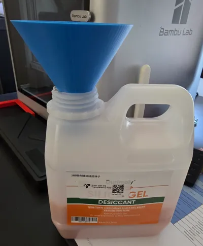Desiccant Funnel without Threads