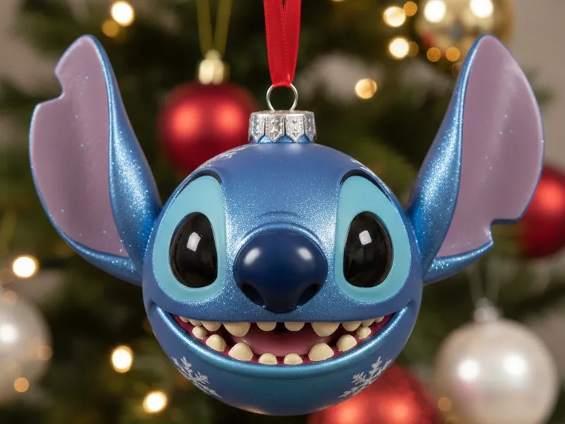 Adorno stich bola de navidad  árbol 