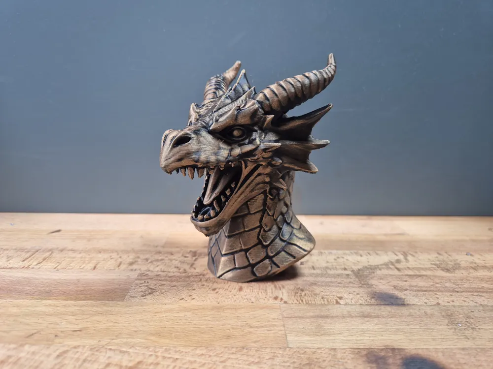Dragon Bust model - Free 3D Print Model - MakerWorld