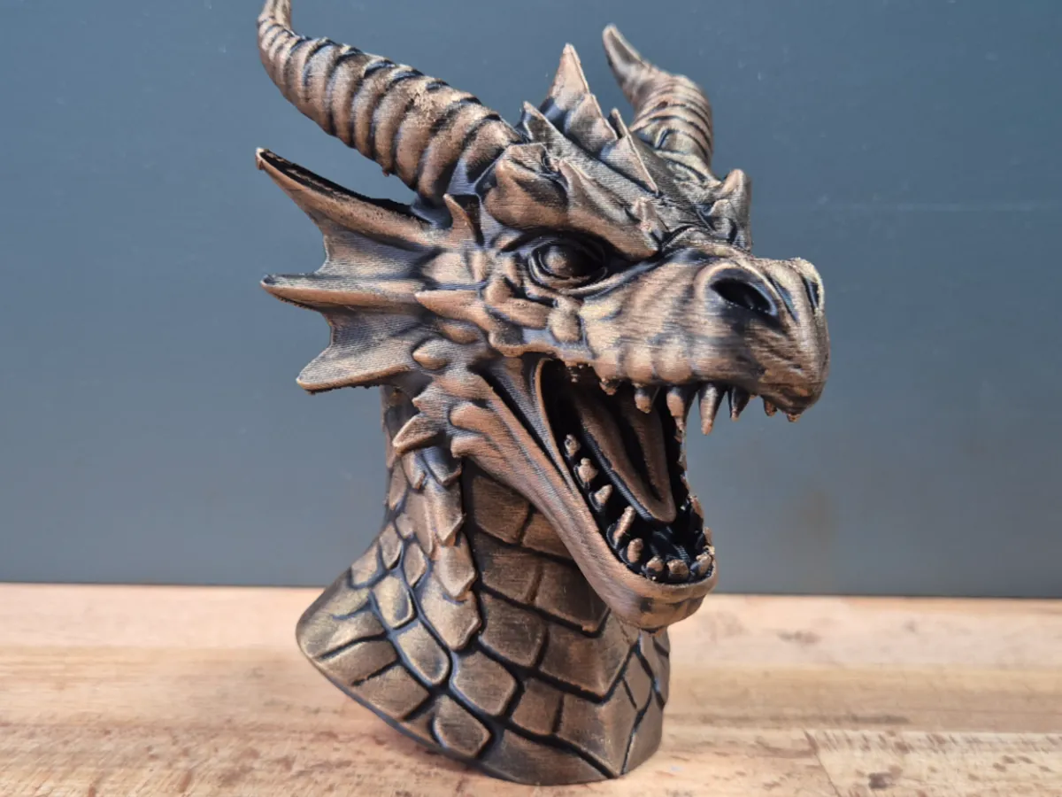Dragon Bust model  by Mr.Jay MakerWorld: Download Free 3D Models - 3D model önizlemesi