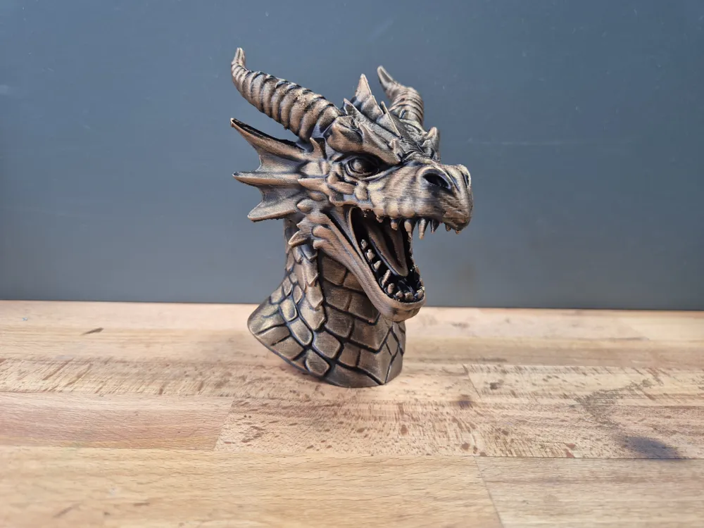 Dragon Bust model - Free 3D Print Model - MakerWorld