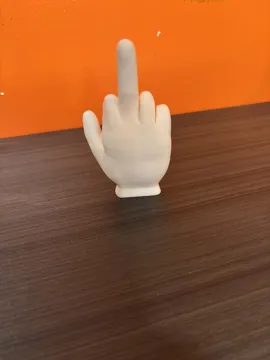 Modelo para impresión 3D: Large Middle Finger — vista de referencia 3