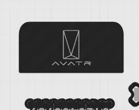 阿维塔logo挪车牌