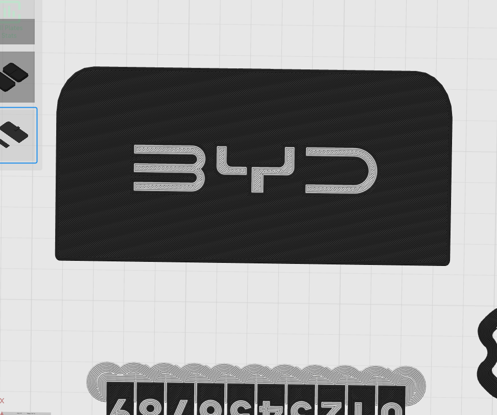 Miniatura 8 do modelo 3D 特斯拉挪车号码牌（会按评论需要增加其他品牌logo配置）