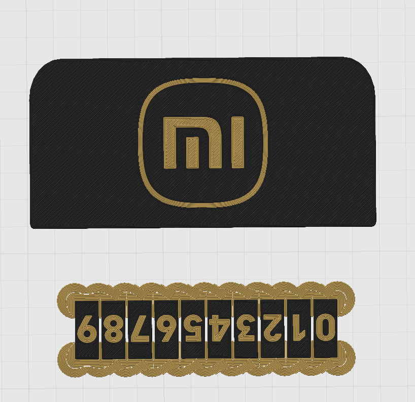 Miniatura 9 do modelo 3D 特斯拉挪车号码牌（会按评论需要增加其他品牌logo配置）