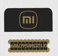 小米logo挪车牌