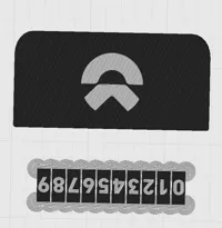 蔚来logo挪车牌