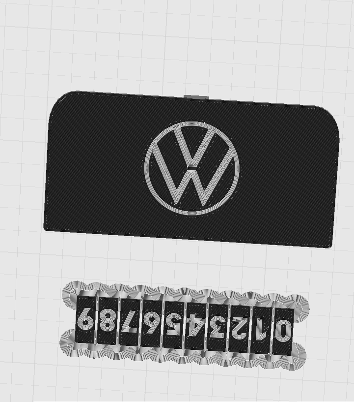 Miniatura 11 do modelo 3D 特斯拉挪车号码牌（会按评论需要增加其他品牌logo配置）