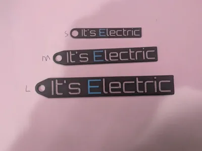 Electric Car Keychain
