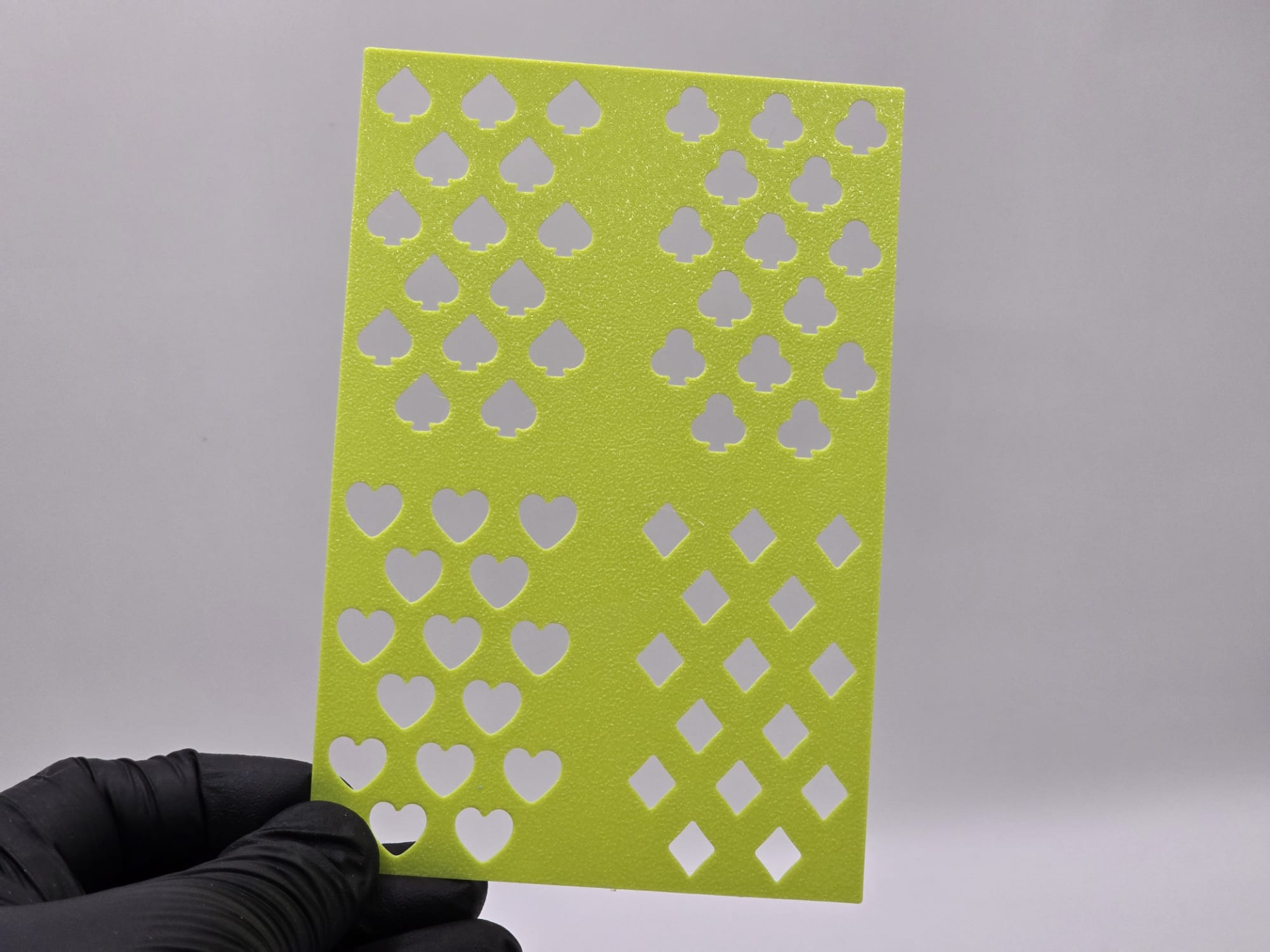 King Queen Card Stencil Template Pattern Poker