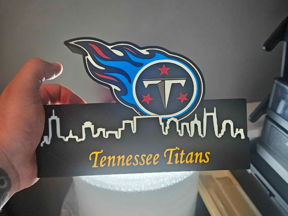 NFL Lightbox Tennessee Titans with skyline display by Jessie_3d_art ...