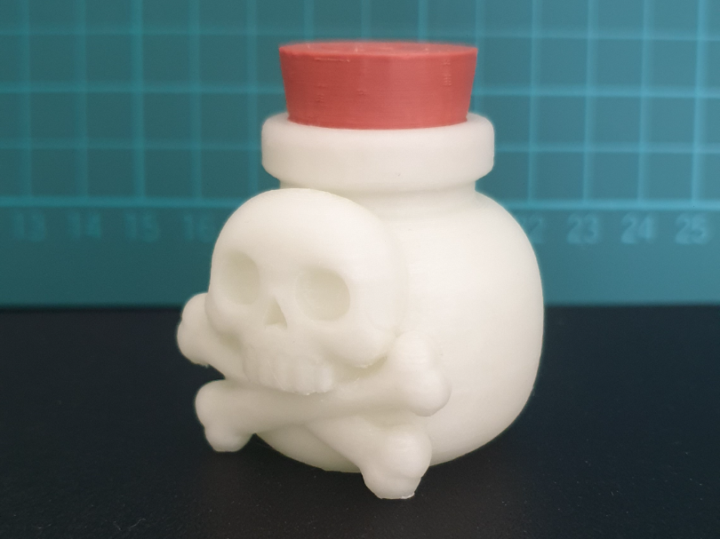 Cute Skull Potion Bottle with Cork