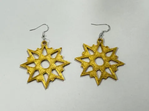 star earrings view 2