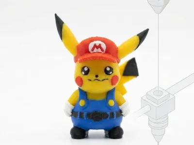 Electric Plumber Mouse - Cute Fan Art Figure