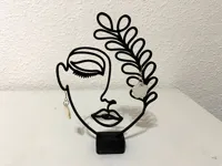 Présentoir visage minimaliste pour bijoux — photo 1