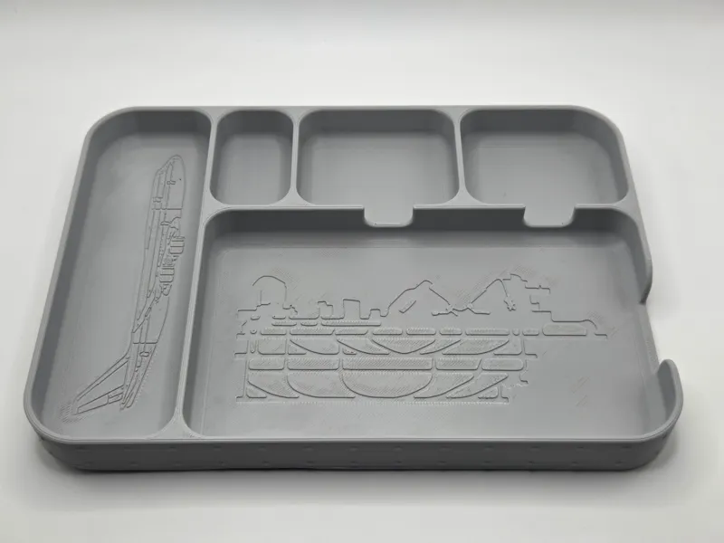 Aircraft Panel Desk Tray Organizer – Phone Holder