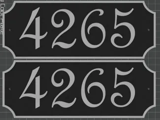 Mailbox House Number Plate