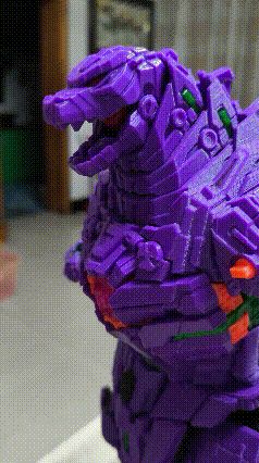 Luminous Replacement Parts for Mechagodzilla's Head and Chest