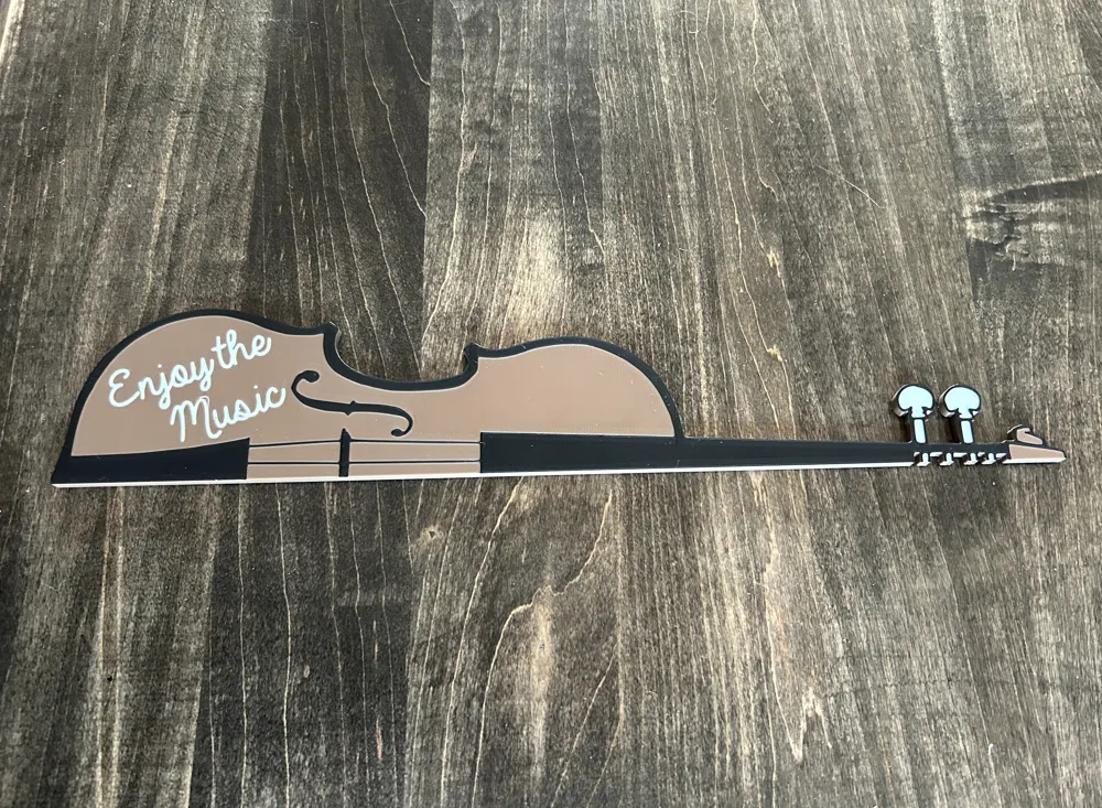 Violin Busking Sign by FrozenEmber MakerWorld: Download Free 3D Models