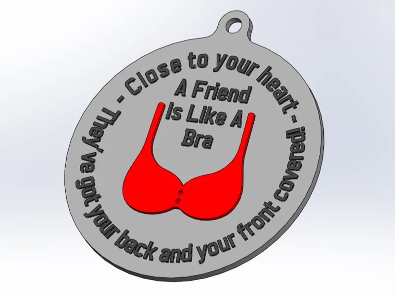 Christmas Tree Hanging Bauble Bra Friend