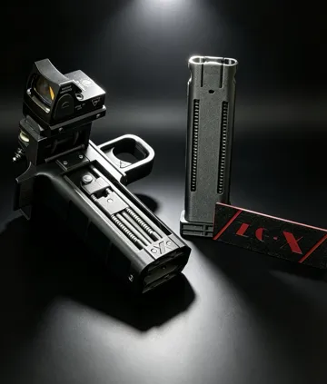 Modelo para impresión 3D: Semi‑automatic Slingshot Launcher — vista de referencia 3