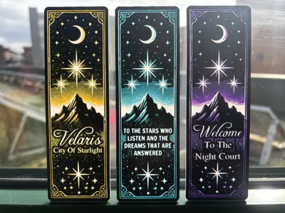 ACOTAR Night Court Bookmark Set (HueForge)