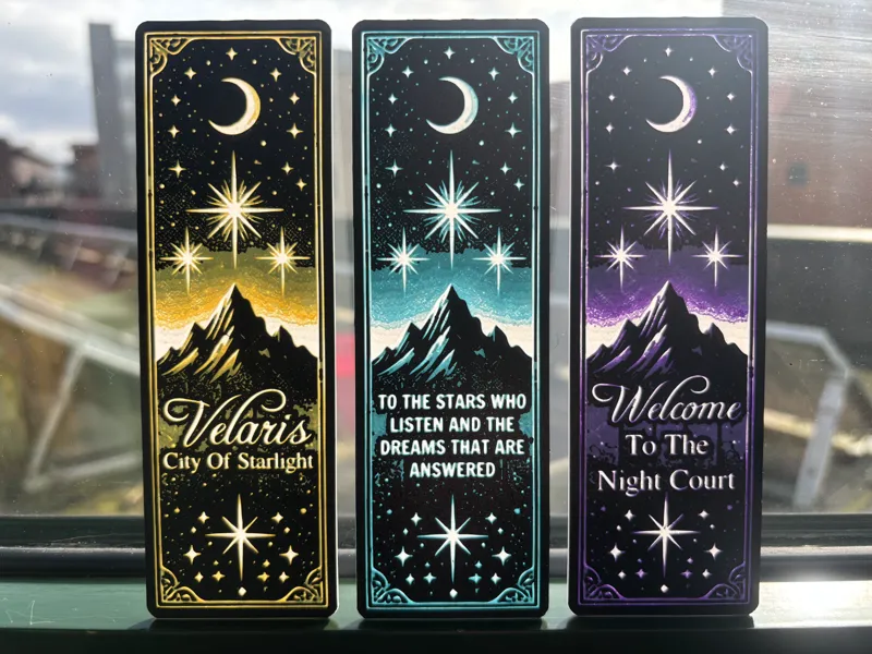 ACOTAR Night Court Bookmark Set (HueForge)