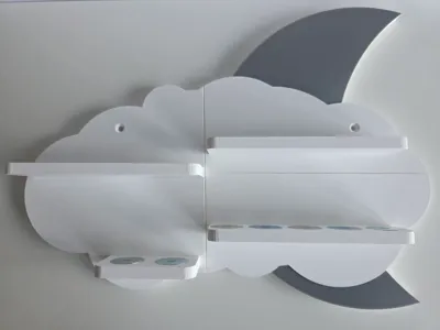 Tonie Wall Shelf Clouds and Moon Magnetic 