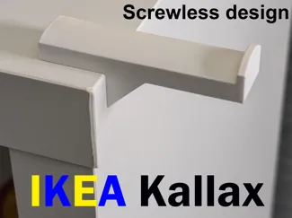 IKEA Kallax hanger with press fit