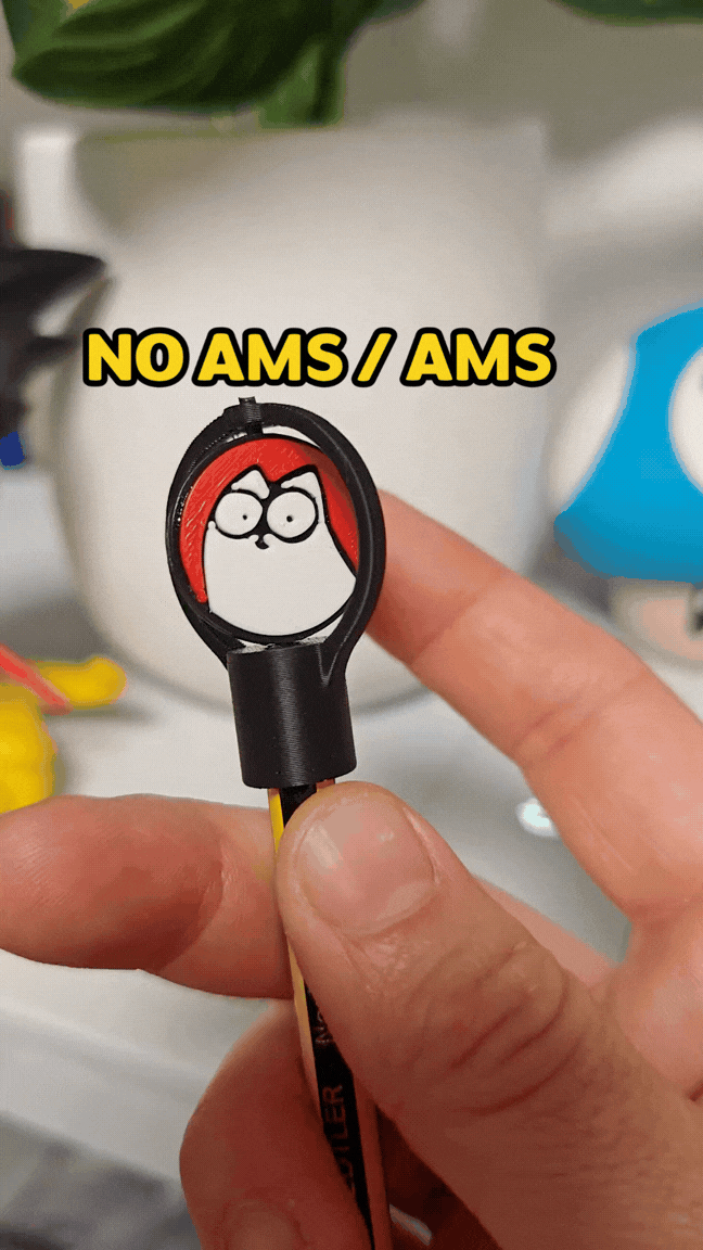 Simons Cat spinning pen toppers (NO AMS/AMS)