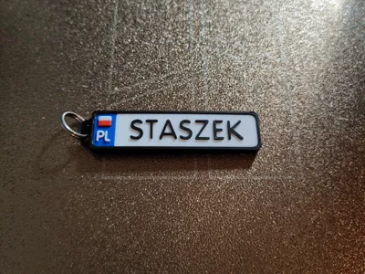 License Plate Keychain - PL (name or number)