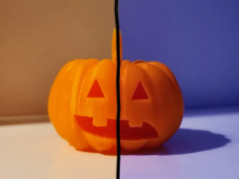 Double Face Halloween Pumpkin