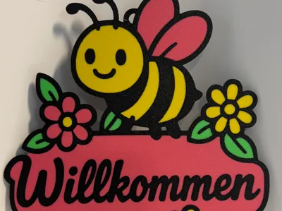 Welcome Sign Bee
