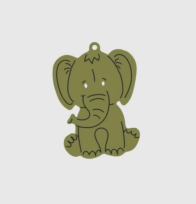 keychain elephant 