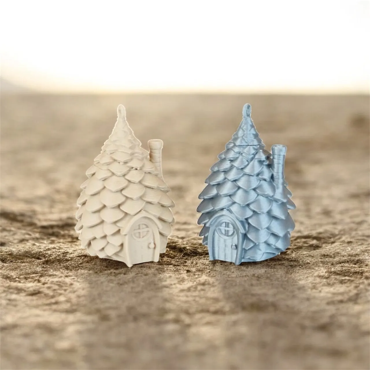 Pinecone Cottage - Miniature Gnome House view 3