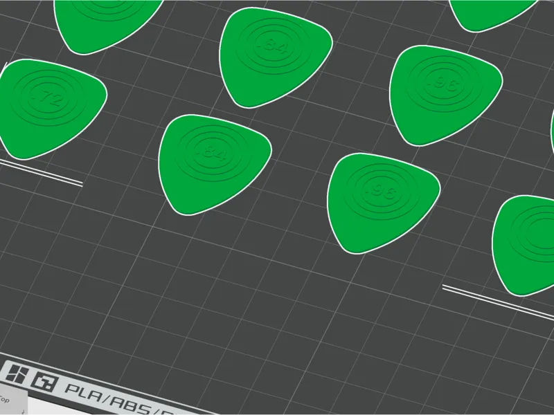 Guitar Pick - Plectrum .72mm, .84mm, .96mm, 1mm