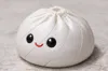 Just eyes and mouth colored dumpling separate plates